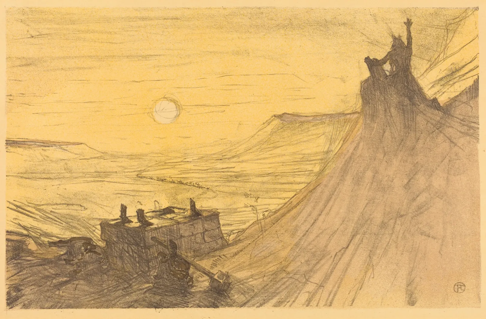Cover for "Au pied du Sinaï", Henri de Toulouse-Lautrec