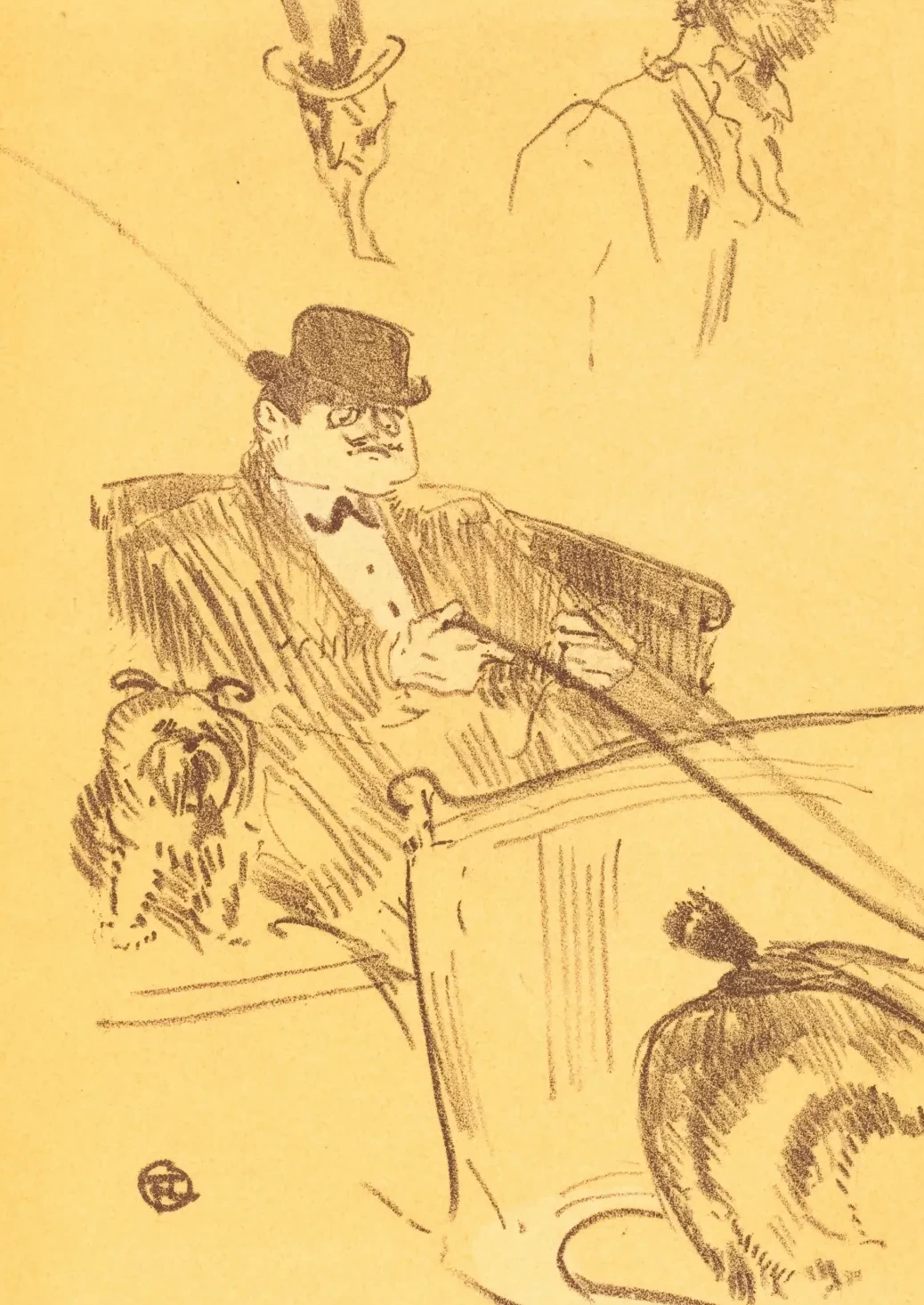 Cover for "La tribu d'Isodore" (Couverture pour "La tribu d'Isodore"), Henri de Toulouse-Lautrec