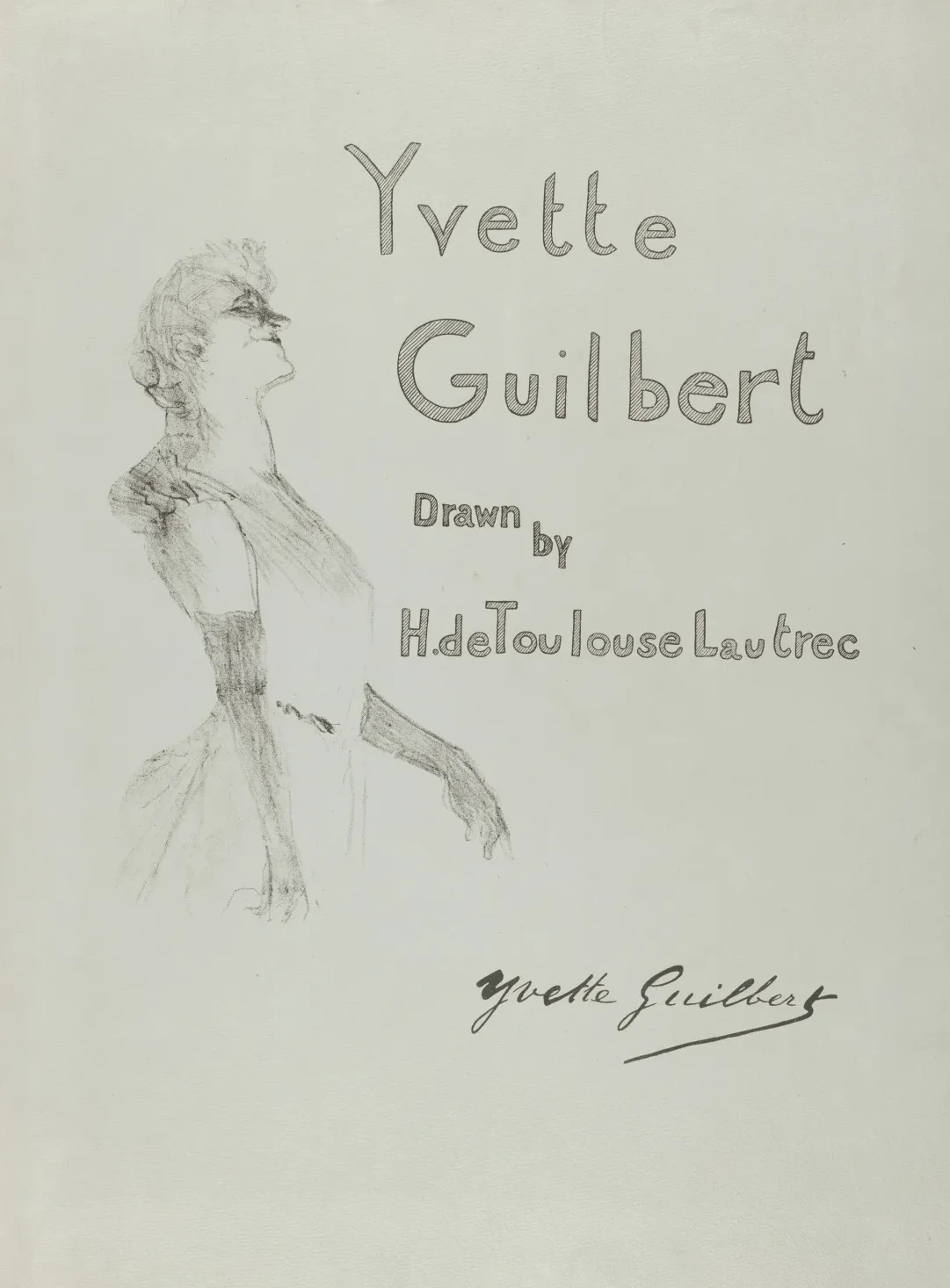 Cover - Yvette Guilbert, Henri de Toulouse-Lautrec