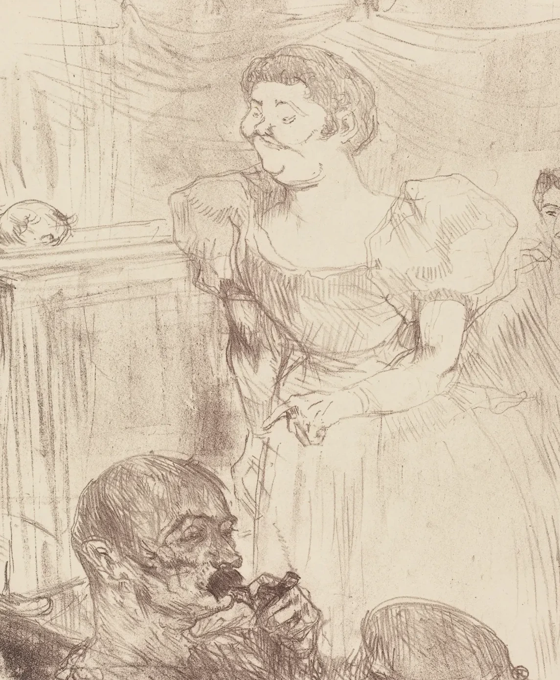 Di Ti Fellow - Englishmen at the Cafe-Concert (Di Ti Fellow - Anglaise au Café-Concert), Henri de Toulouse-Lautrec