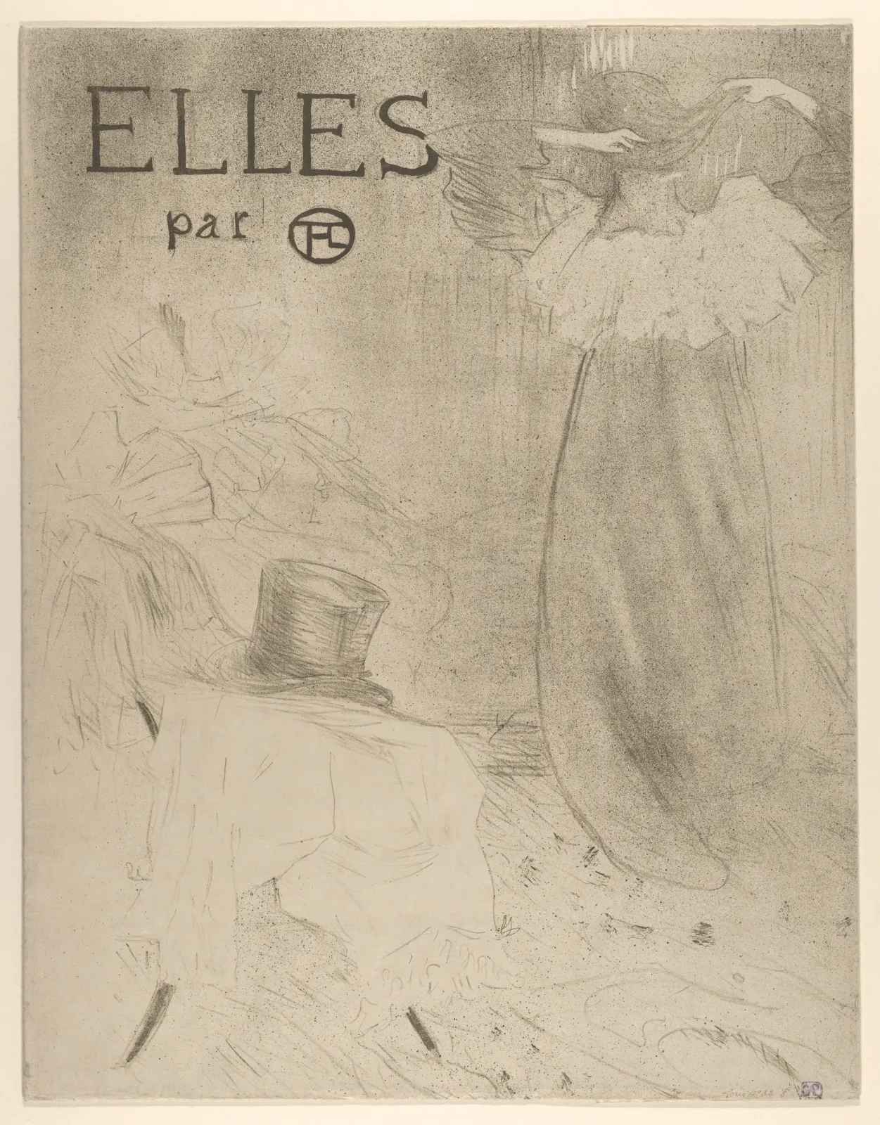 Elles (portfolio cover), Henri de Toulouse-Lautrec