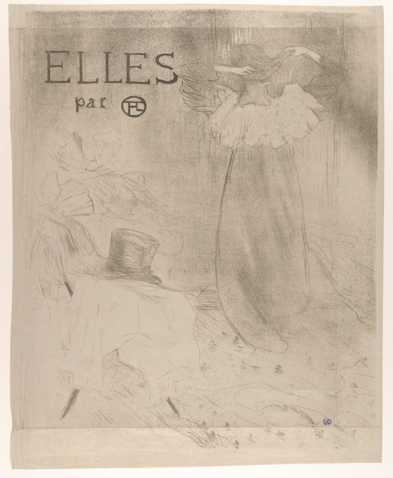 Elles (portfolio cover), Henri de Toulouse-Lautrec