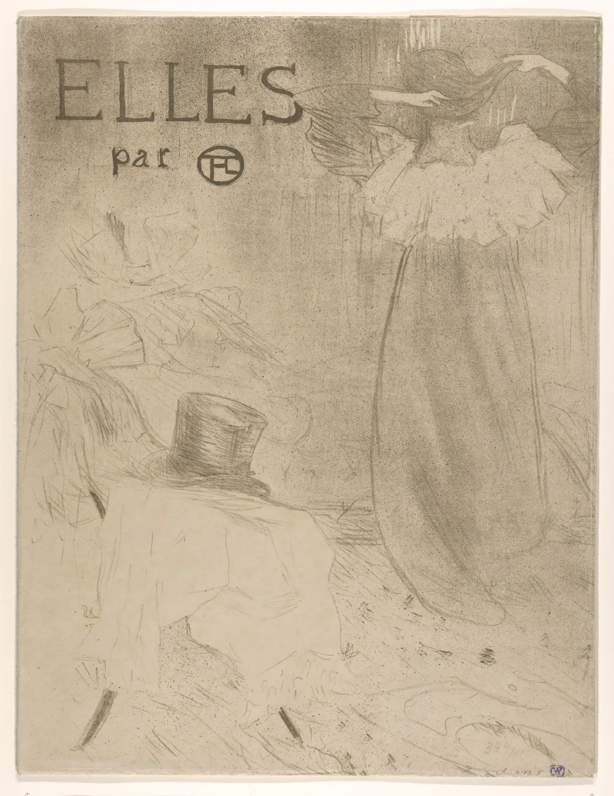 Elles (portfolio cover), Henri de Toulouse-Lautrec