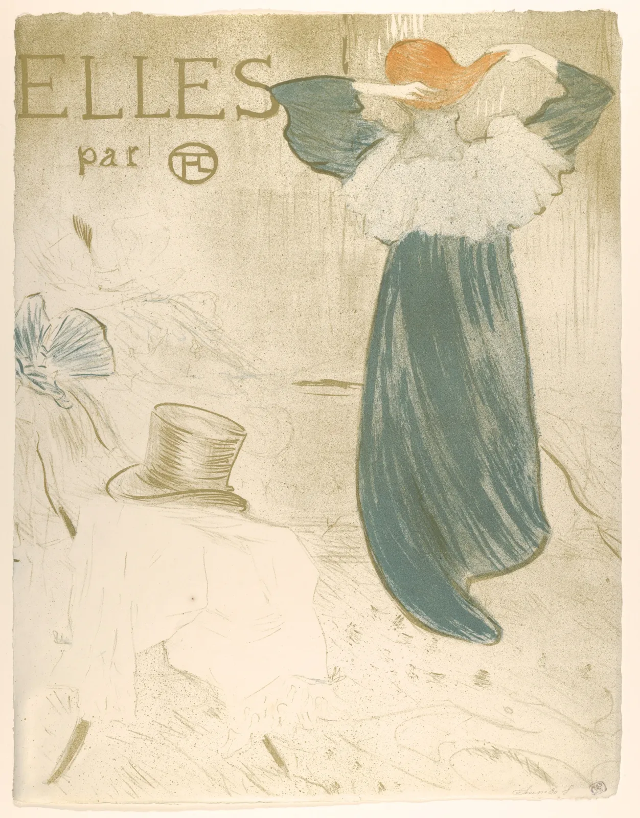 Elles (portfolio cover), Henri de Toulouse-Lautrec