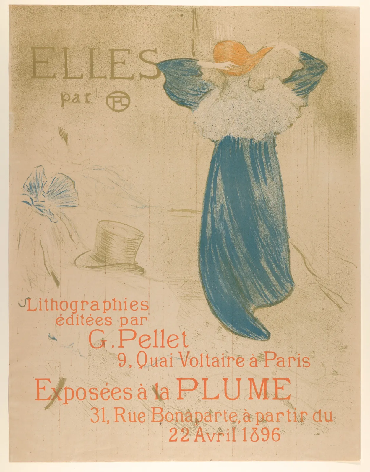 Elles (poster for 1896 exhibition at La Plume), Henri de Toulouse-Lautrec