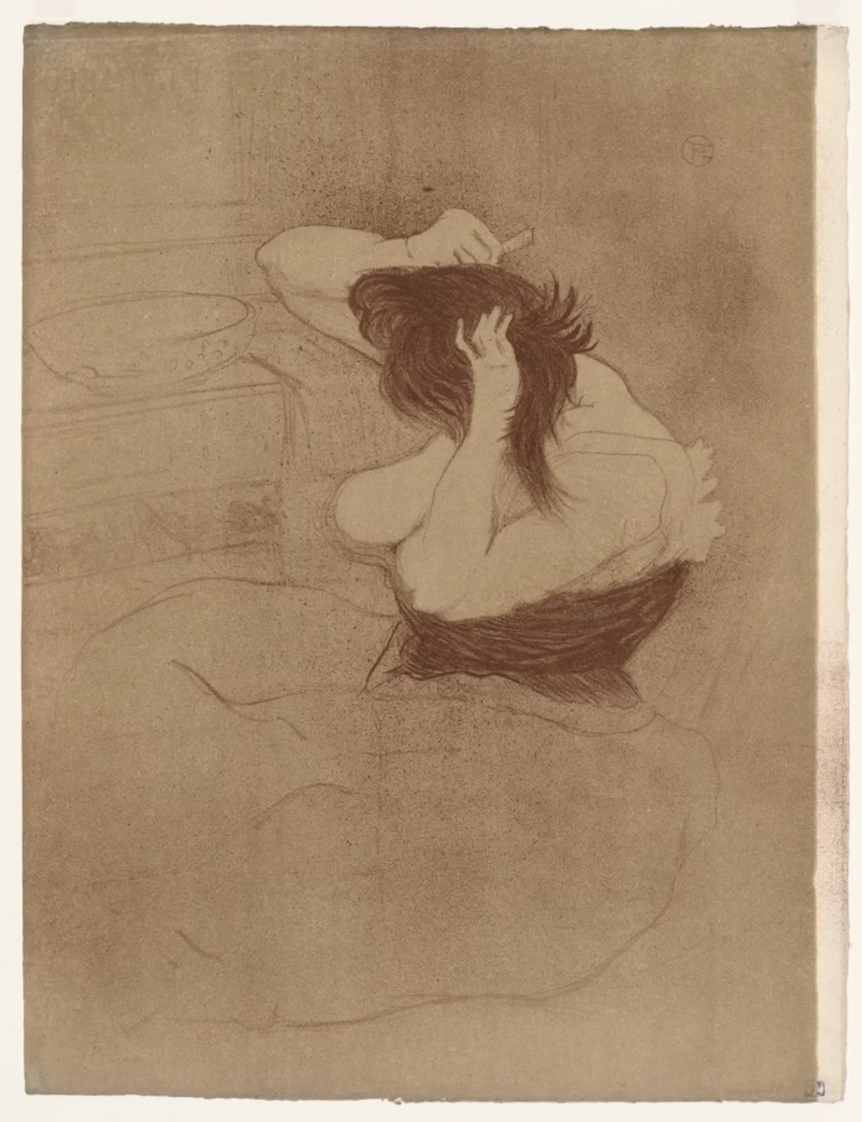 Elles: Woman Combing Her Hair, Henri de Toulouse-Lautrec