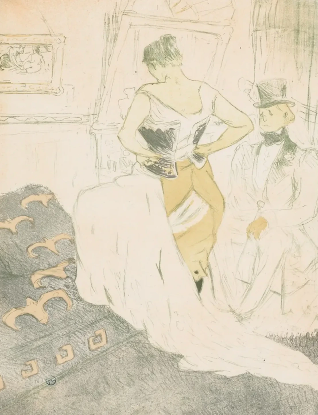 Elles: Woman In a Corset, Henri de Toulouse-Lautrec