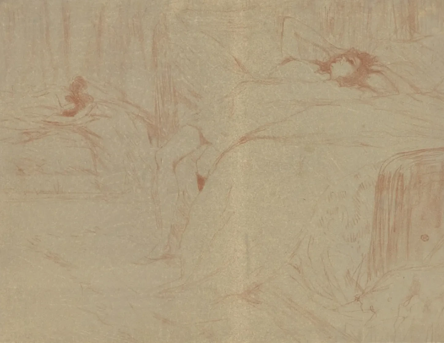 Elles: Woman Lying on Her Back, Henri de Toulouse-Lautrec