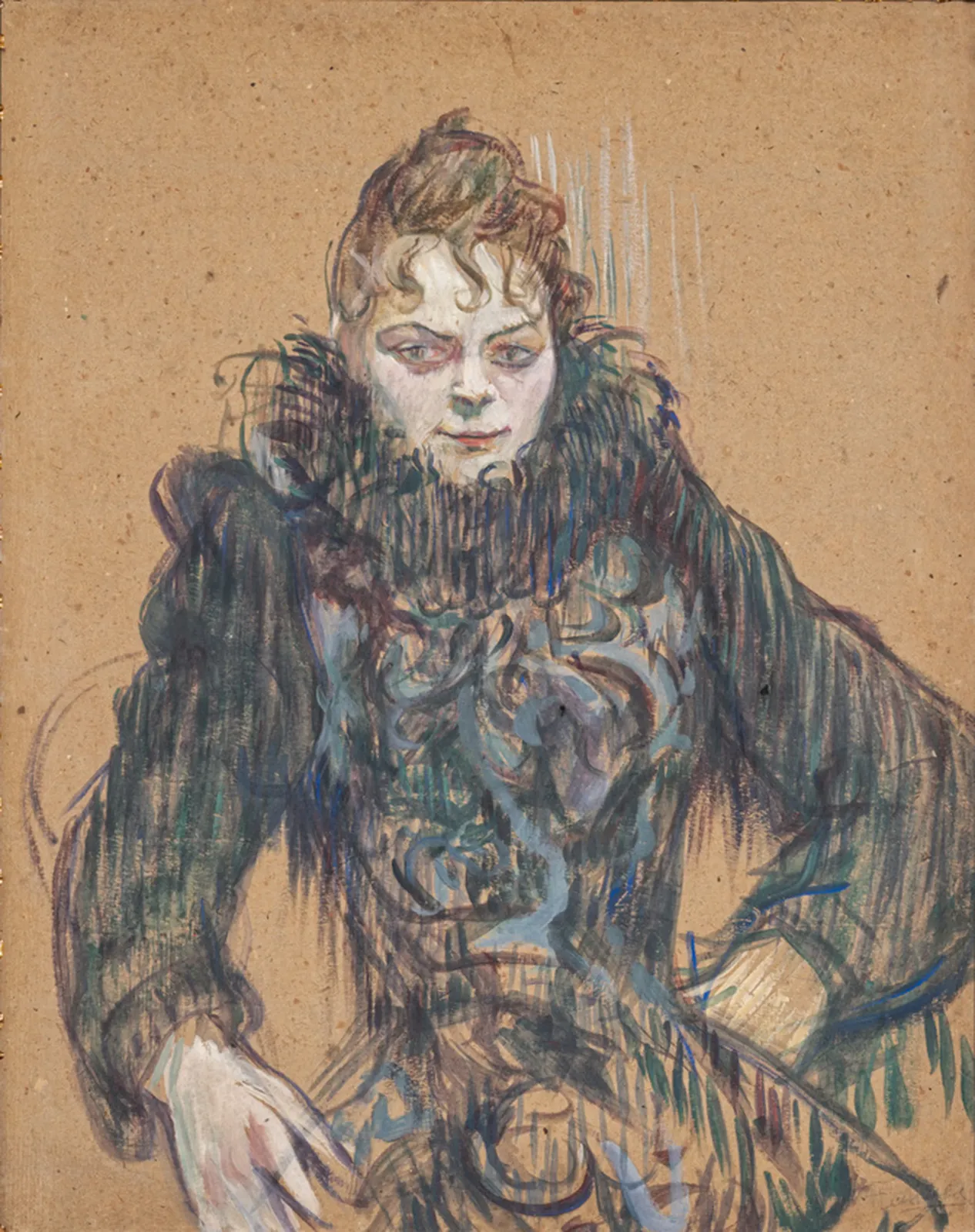 Femme au boa noir, Henri de Toulouse-Lautrec