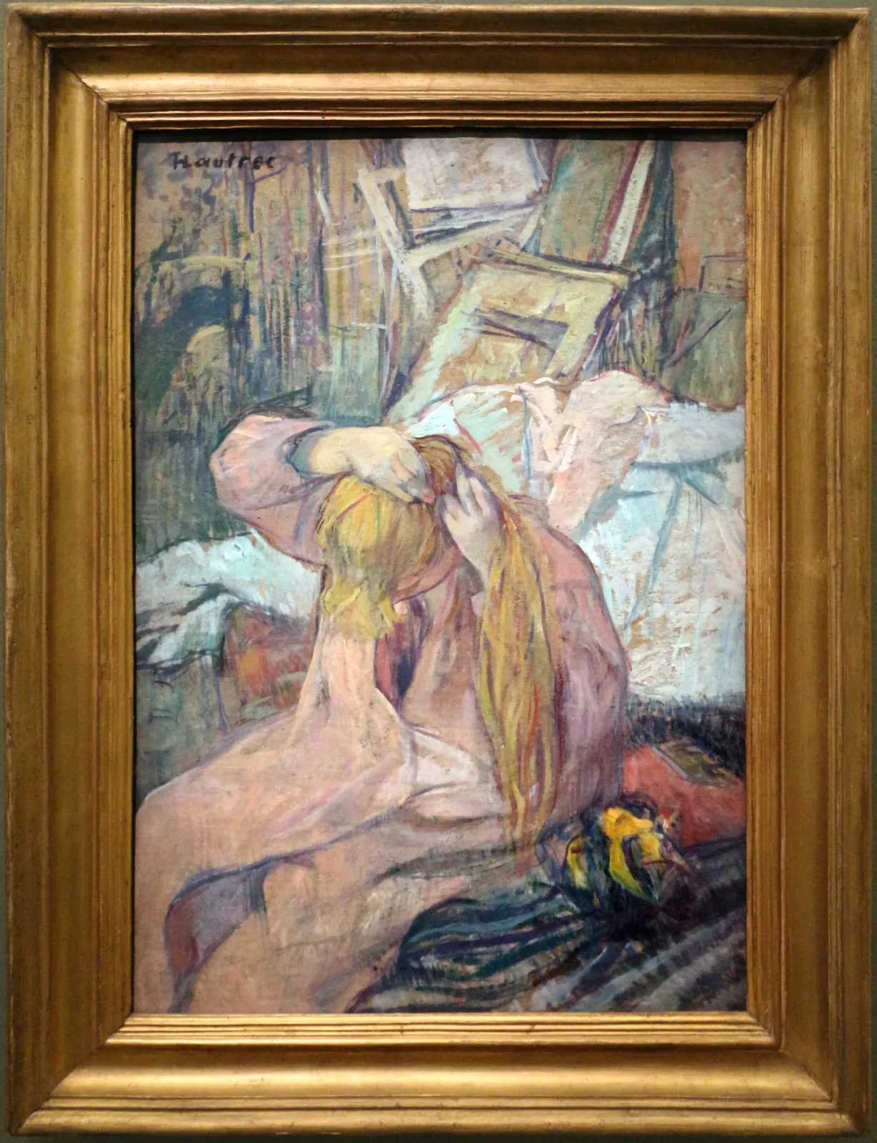 Femme se coiffant. Celle qui se peigne, Henri de Toulouse-Lautrec
