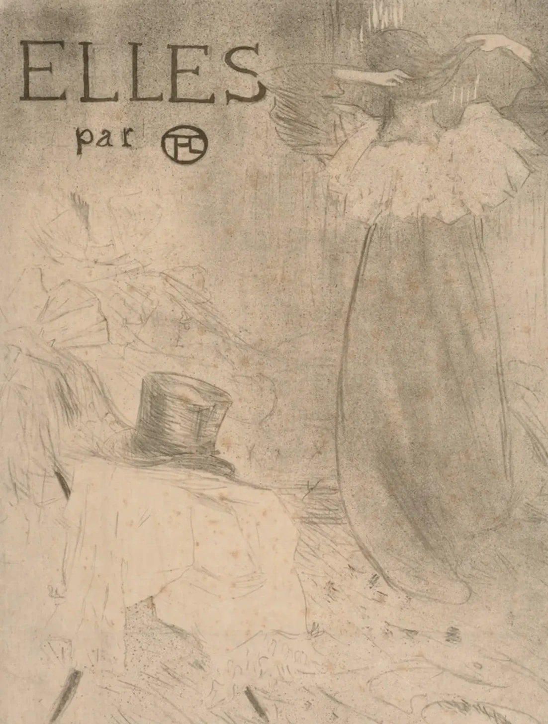 Folder for Frontispiece of Elles, Henri de Toulouse-Lautrec