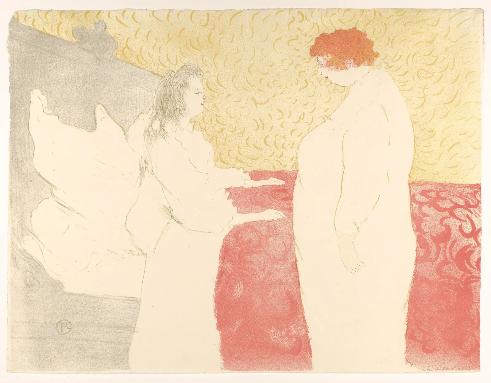 Getting Up, from "Elles", Henri de Toulouse-Lautrec