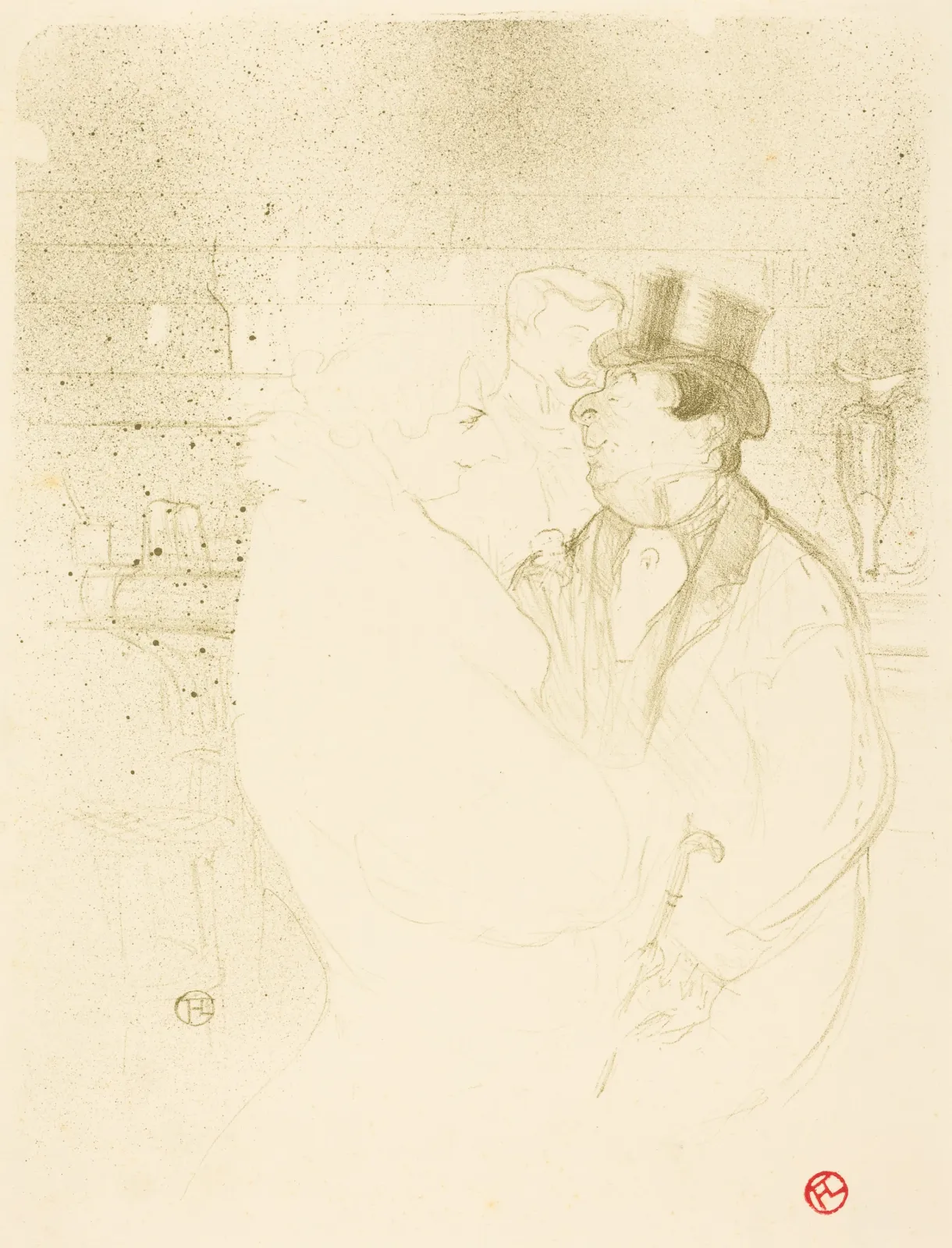 Ida Heath at the Bar (Ida Heath au bar), Henri de Toulouse-Lautrec