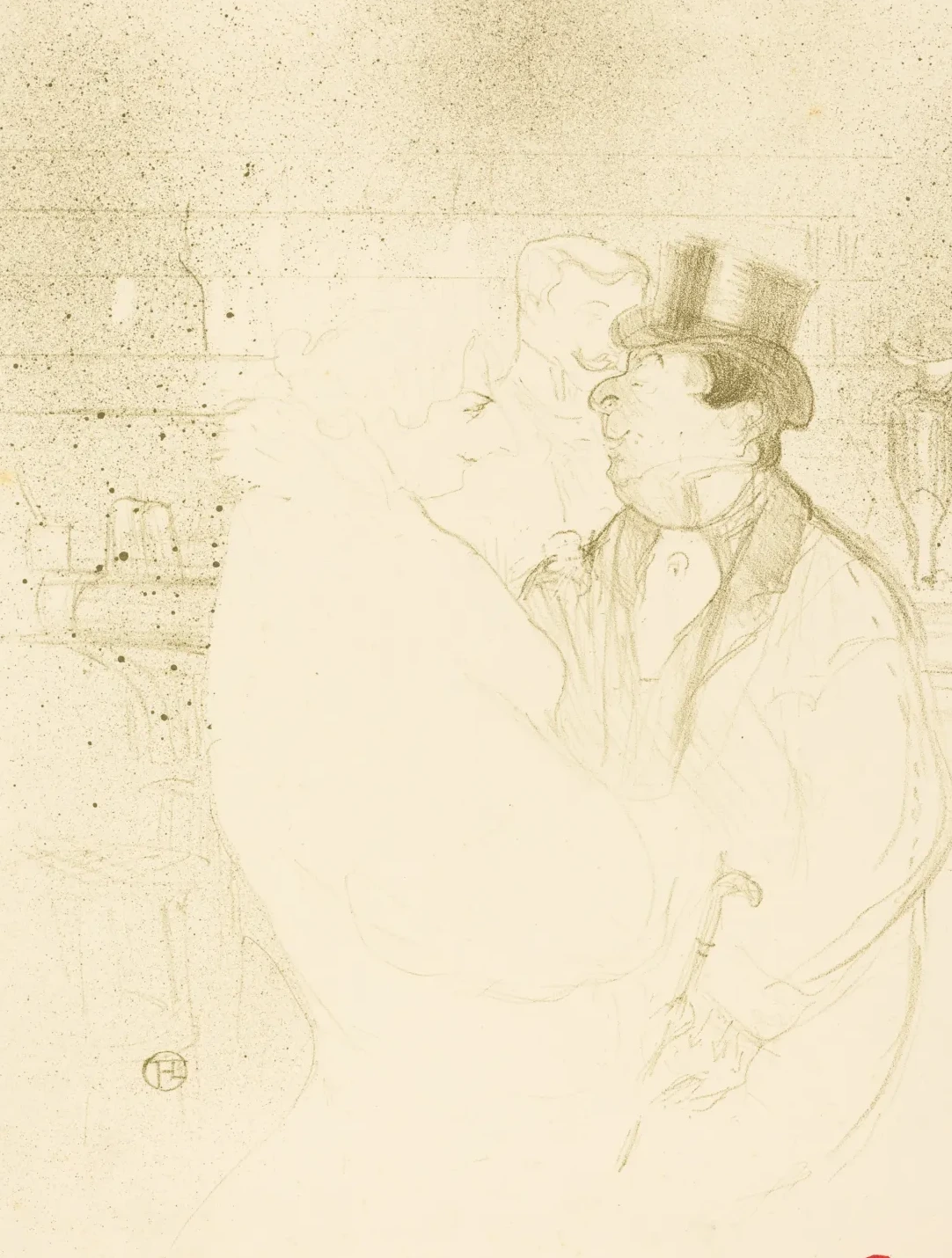 Ida Heath at the Bar (Ida Heath au bar), Henri de Toulouse-Lautrec