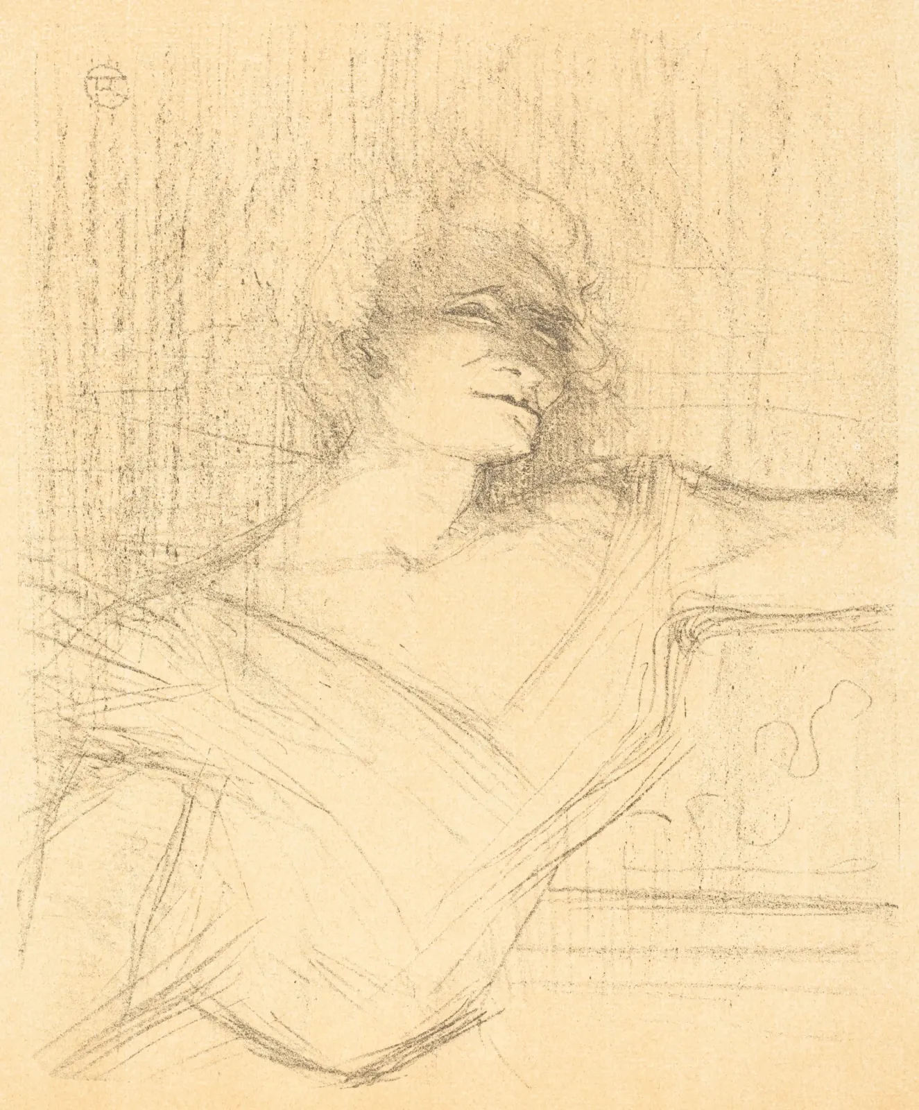 In "La glu" (Dans "La glu"), Henri de Toulouse-Lautrec