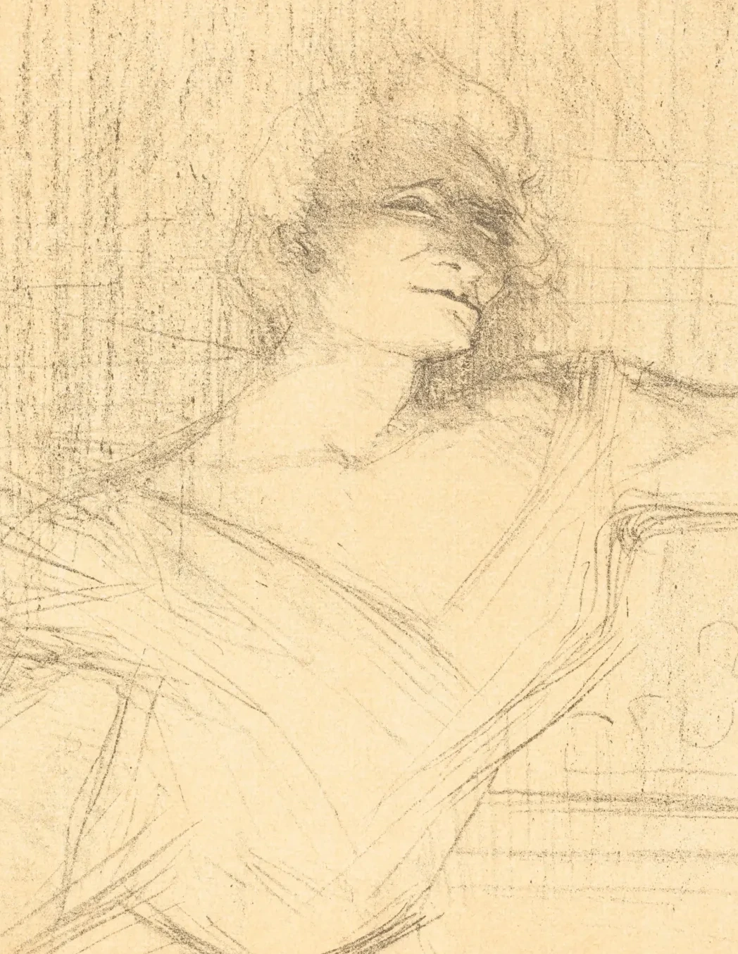 In "La glu" (Dans "La glu"), Henri de Toulouse-Lautrec