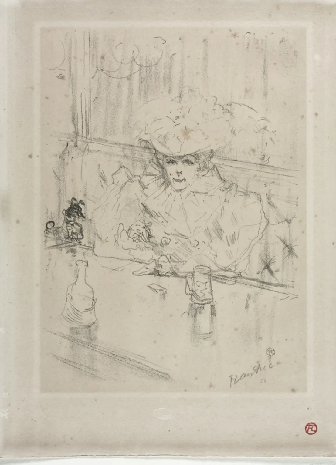 In the Hanneton, Henri de Toulouse-Lautrec