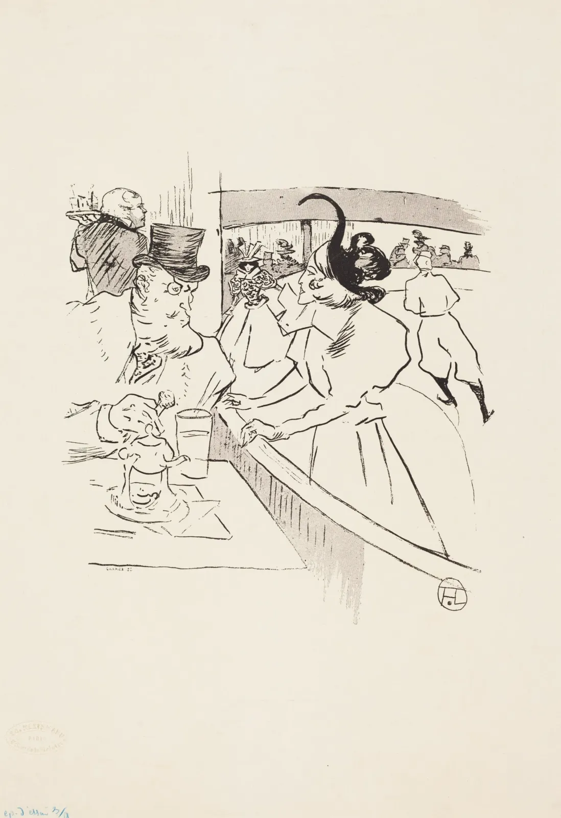 In the Skating Professional Beauty, Henri de Toulouse-Lautrec