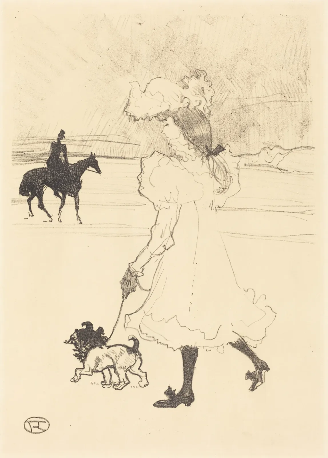 In the Woods (Au bois), Henri de Toulouse-Lautrec