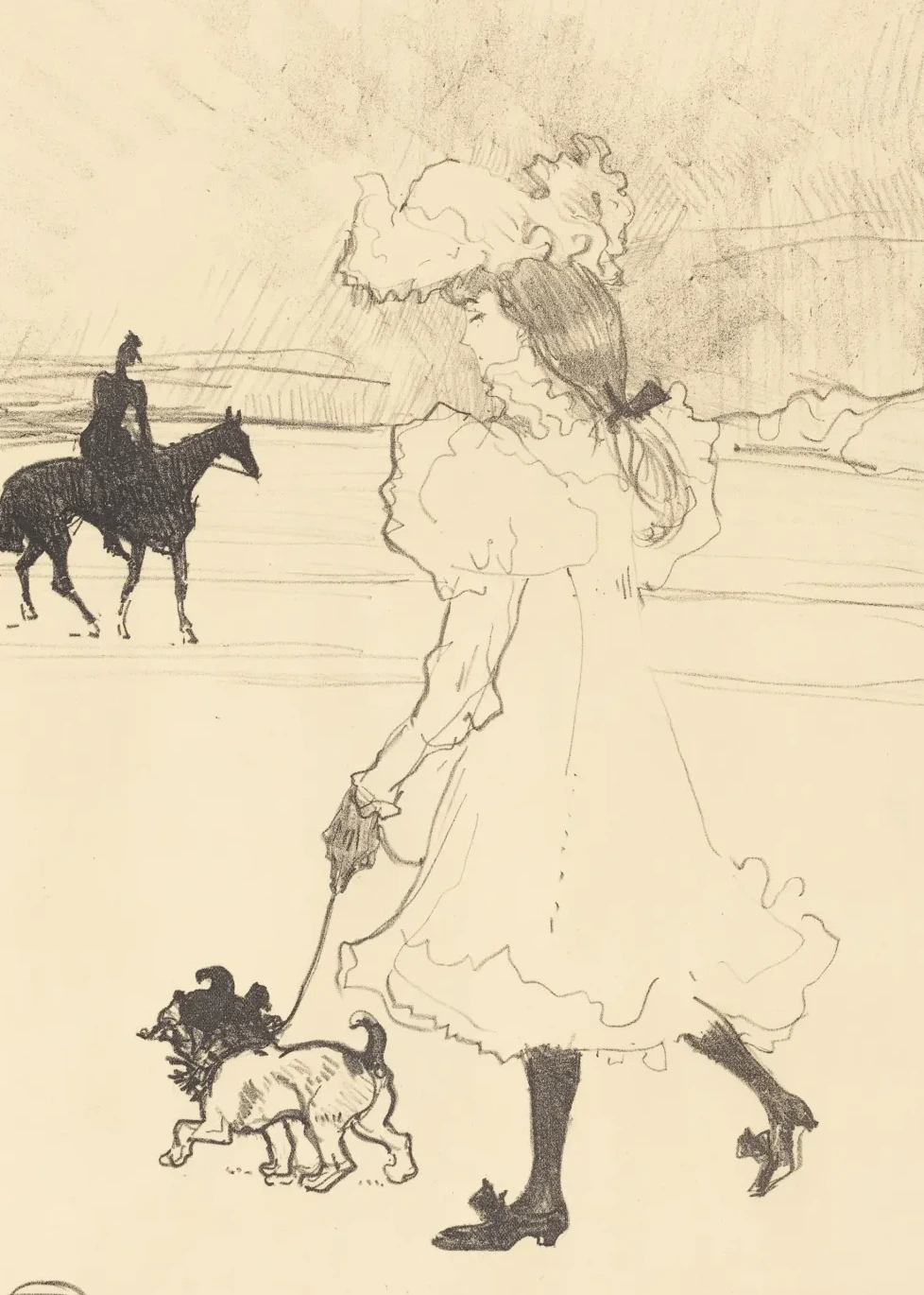 In the Woods (Au bois), Henri de Toulouse-Lautrec