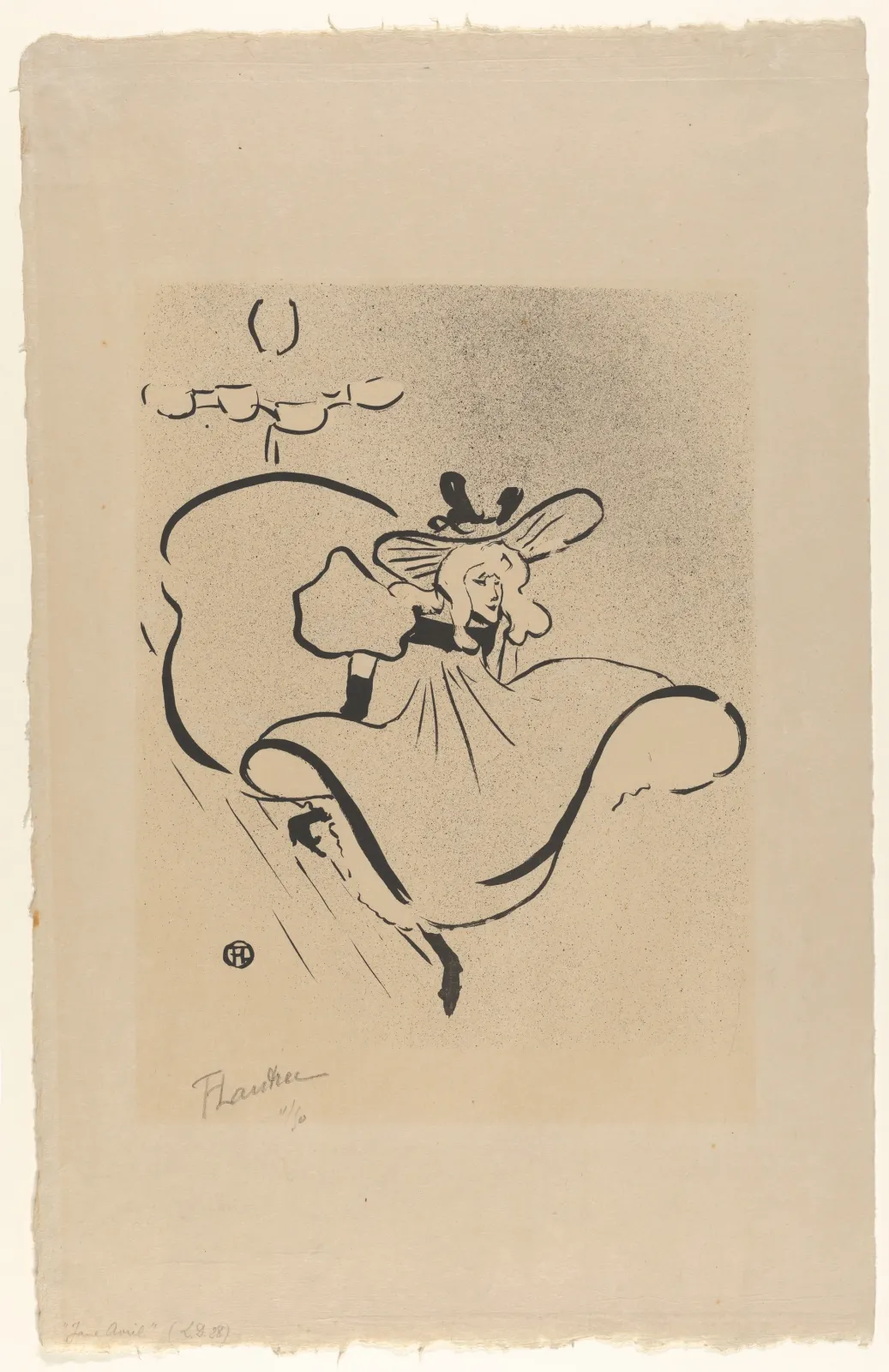 Jane Avril, from "Le Café Concert", Henri de Toulouse-Lautrec