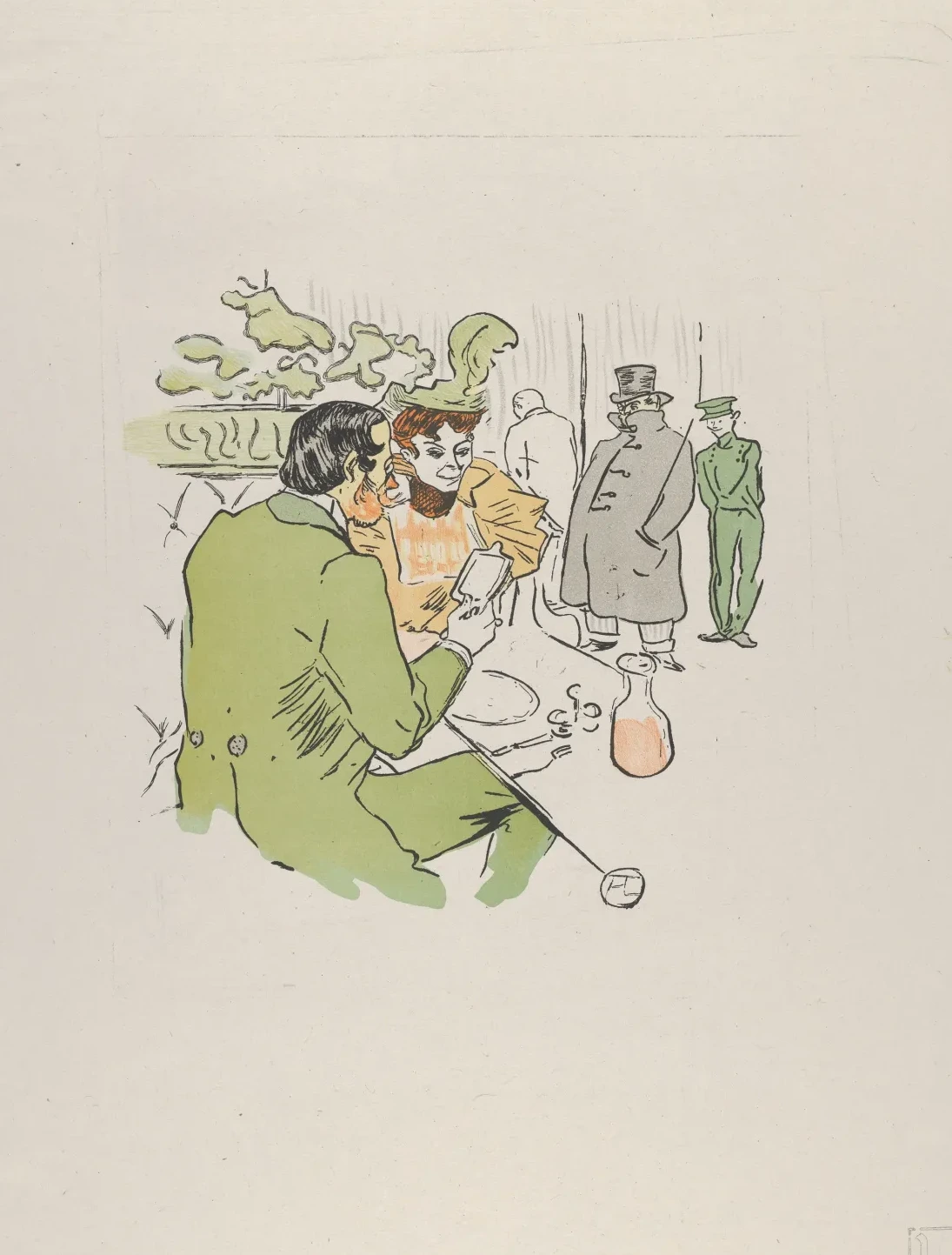 Jeanne, prends sans qu'on te voie . . . , from Le Rire, No. 129, 24 April 1897, Henri de Toulouse-Lautrec