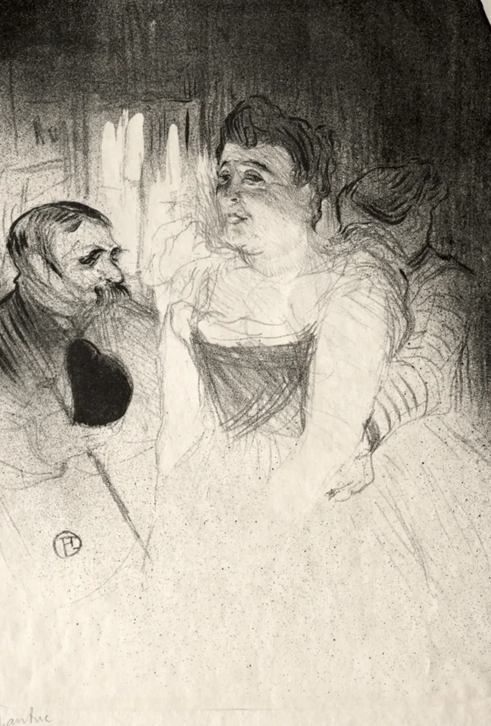 Judic in the Loge, Henri de Toulouse-Lautrec