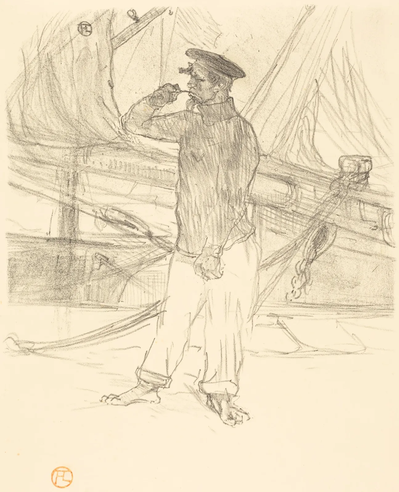 L'hareng saur, Henri de Toulouse-Lautrec
