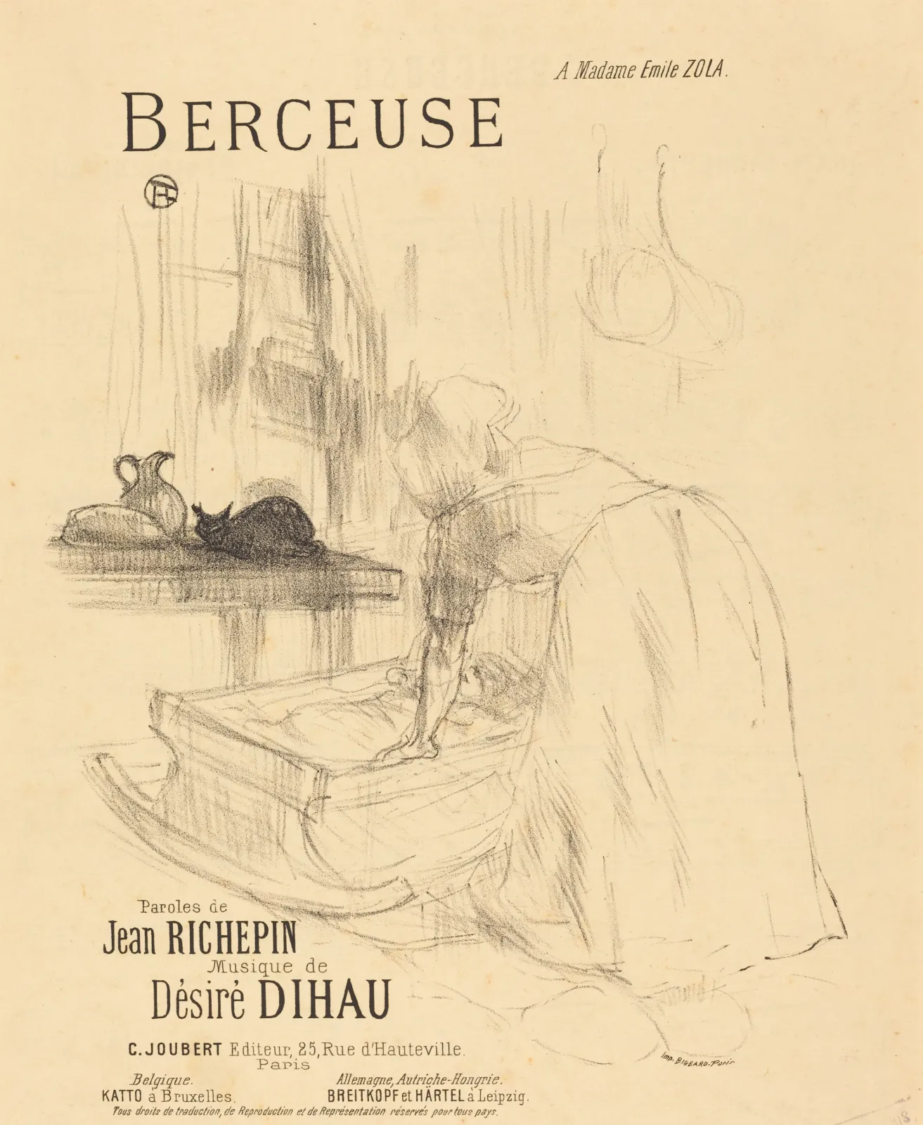 La Berceuse, Henri de Toulouse-Lautrec
