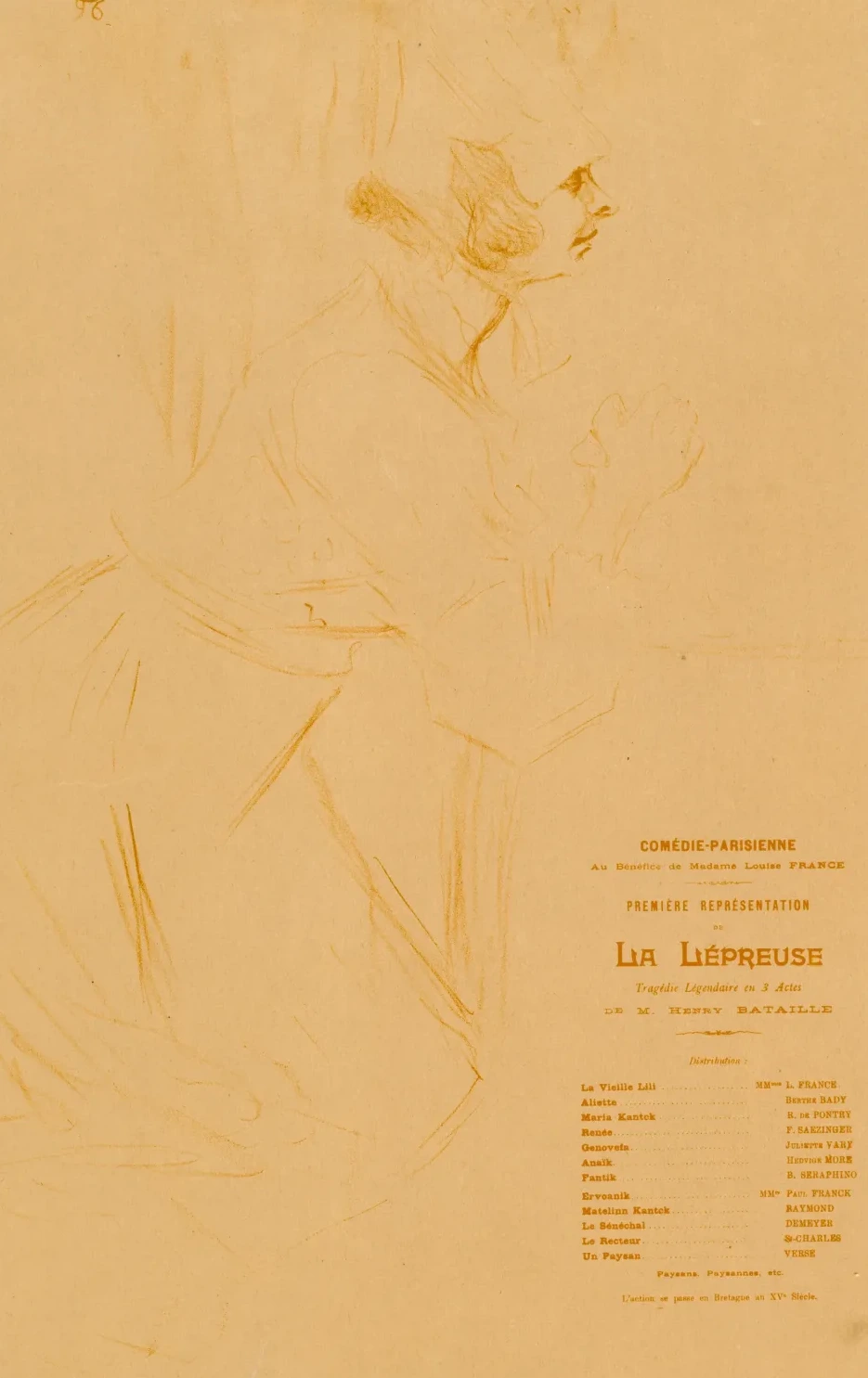 La Lépreuse, Henri de Toulouse-Lautrec