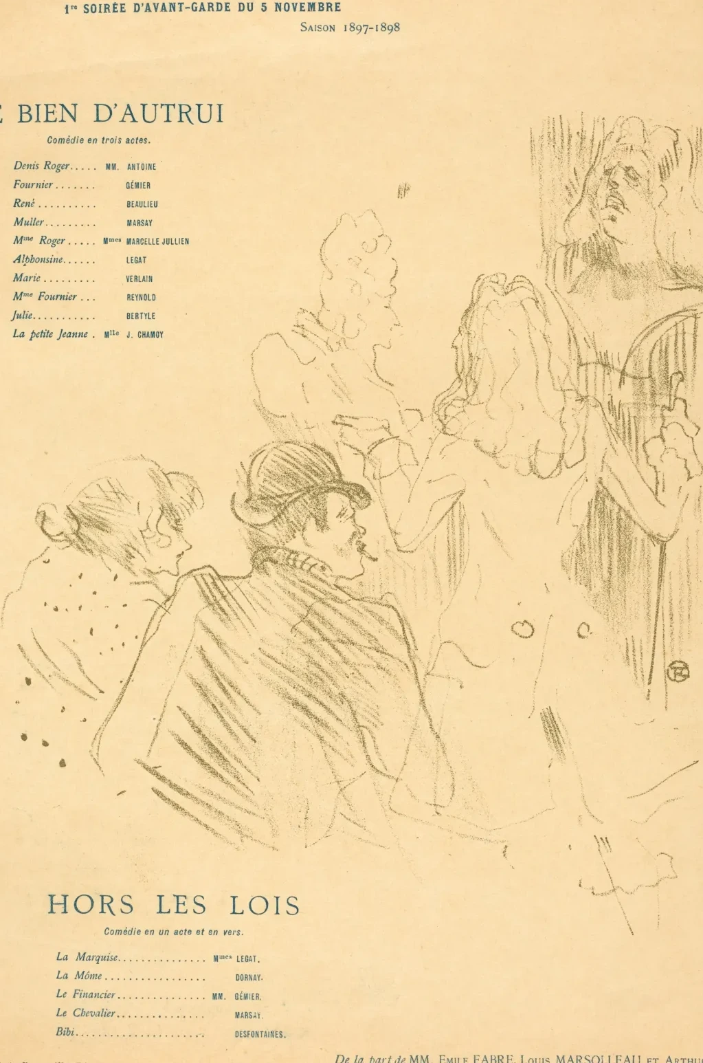 Le Bien d'autrui; Hors Les Lois, Henri de Toulouse-Lautrec