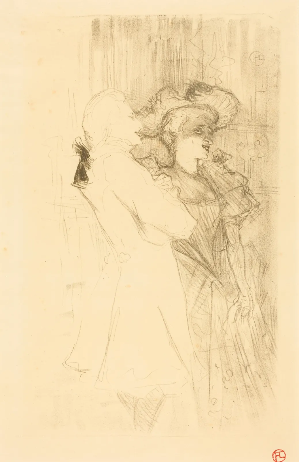 Lender and Auguez in "La chanson de fortunio" (Lender et Auguez dans "La chanson de fortunio"), Henri de Toulouse-Lautrec