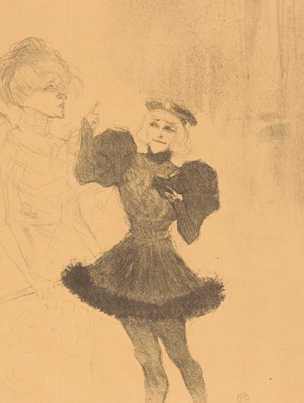 Lender and Lavalliere in "Le fils de l'Aretin" (Lender et Lavallière dans "Le fils de l'Arétin"), Henri de Toulouse-Lautrec