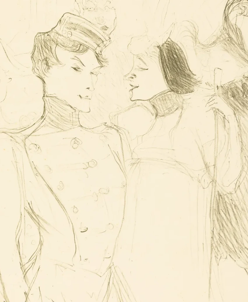 Lender and Lavalliere (Lender et Lavallière), Henri de Toulouse-Lautrec