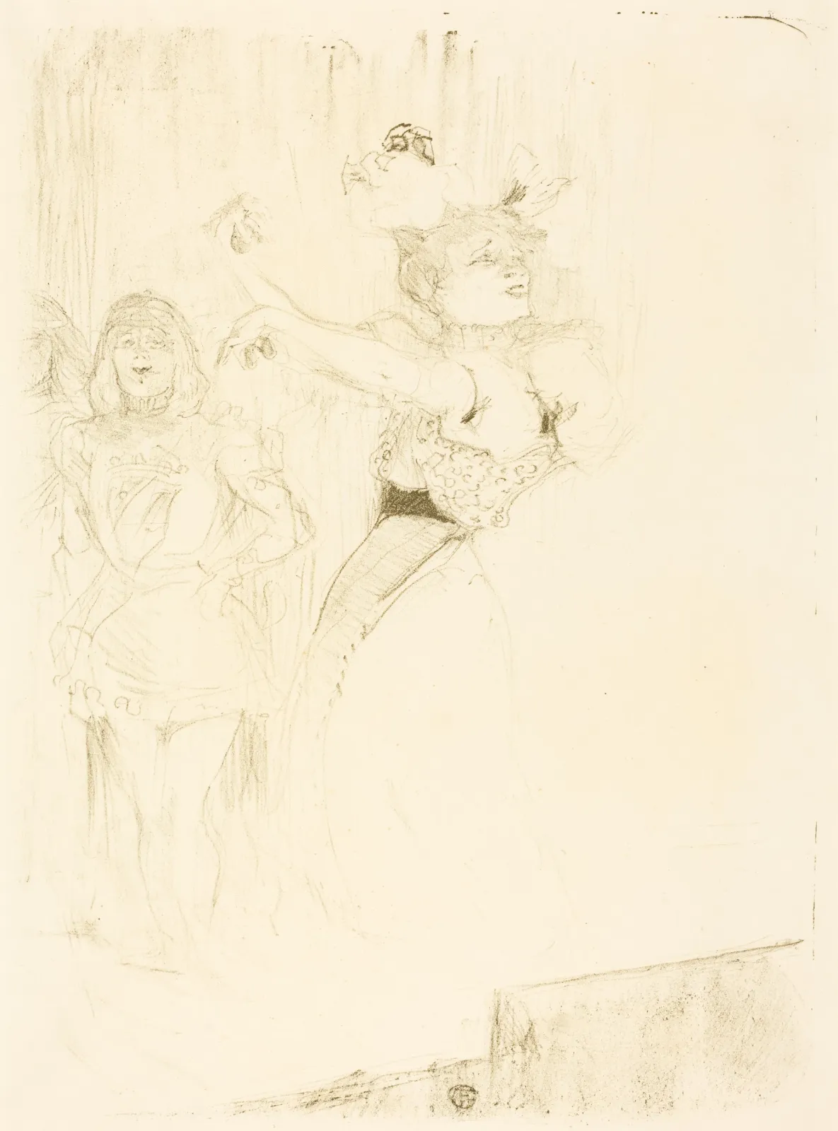 Lender Dancing the Bolero in "Chilperic" (Lender dansant le pas du boléro dans "Chilpéric"), Henri de Toulouse-Lautrec
