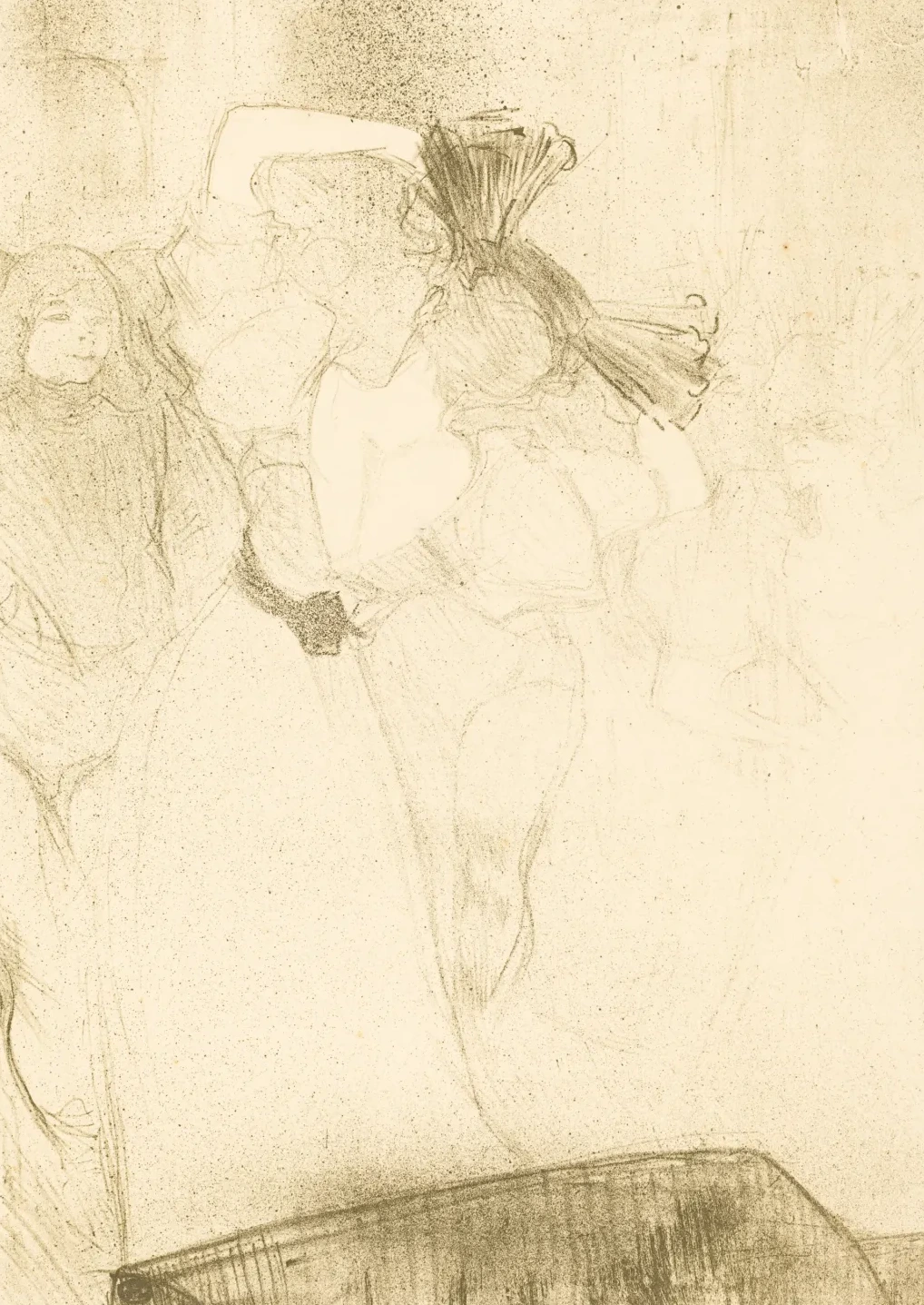 Lender from the Back Dancing the Bolero in "Chilperic" (Lender de dos, dansant le boléro dans "Chilpéric"), Henri de Toulouse-Lautrec