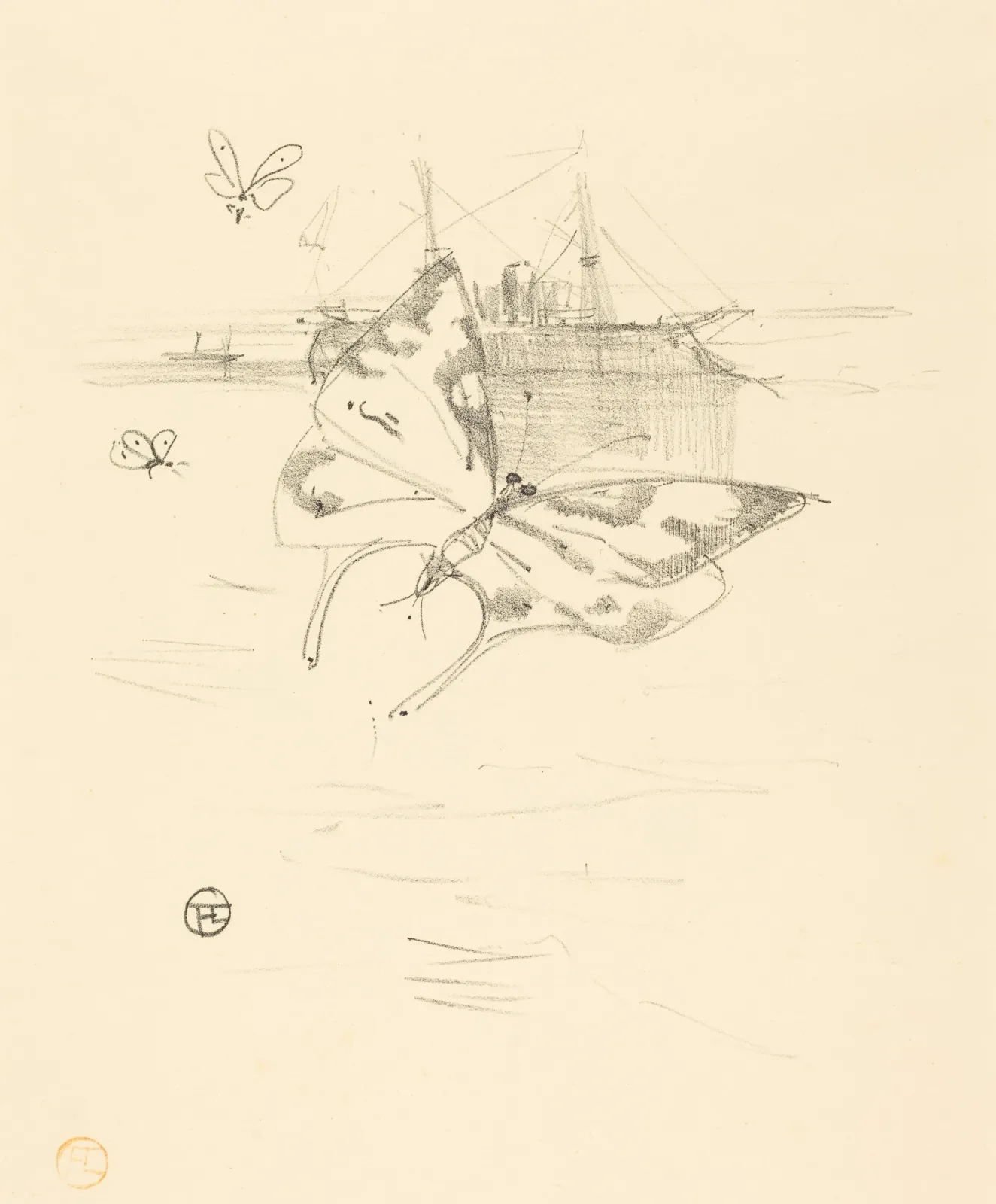 Les papillons, Henri de Toulouse-Lautrec
