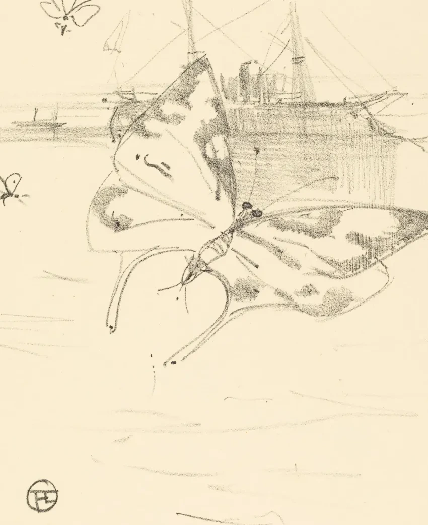 Les papillons, Henri de Toulouse-Lautrec