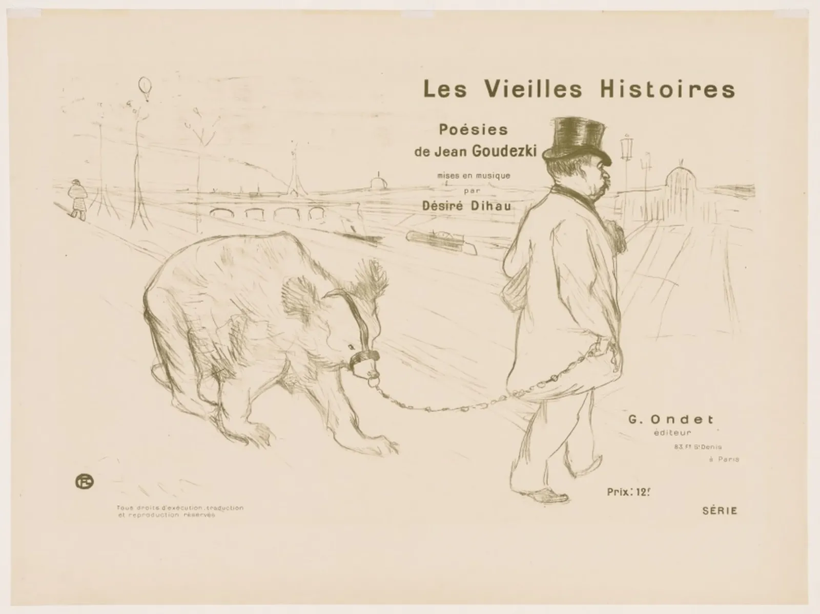 Les Vieilles histoires: Couverture - Frontispiece, Henri de Toulouse-Lautrec