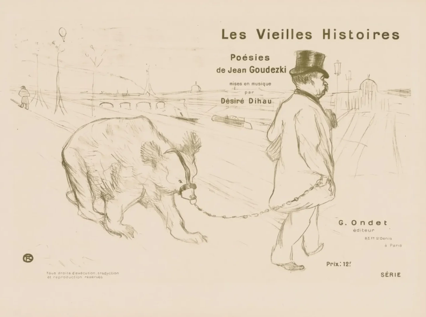 Les Vieilles histoires: Couverture - Frontispiece, Henri de Toulouse-Lautrec