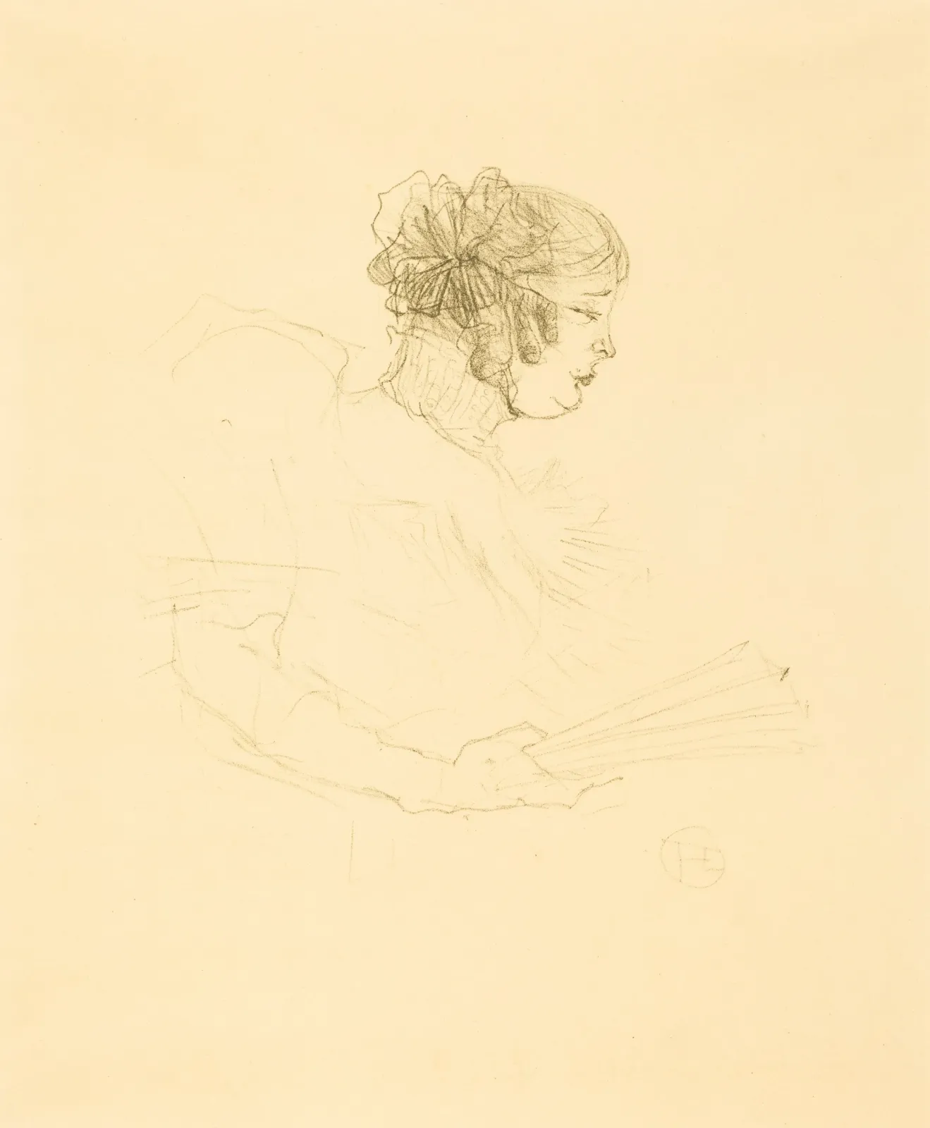 Luce Myres in Profile (Luce Myrès, de profil), Henri de Toulouse-Lautrec