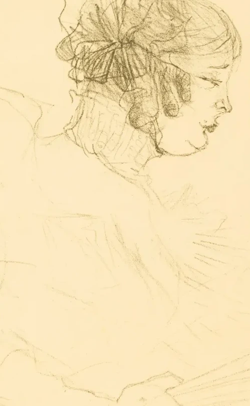 Luce Myres in Profile (Luce Myrès, de profil), Henri de Toulouse-Lautrec