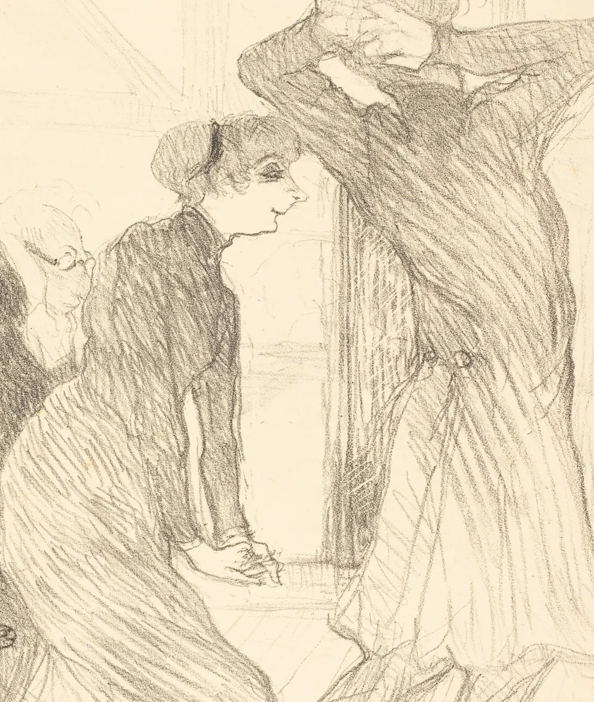 Lugne Poe and Baldy in "Au-dessus des forces humaines" (Lugne Poe et Baldy dans "Au-desses des forces humaines"), Henri de Toulouse-Lautrec