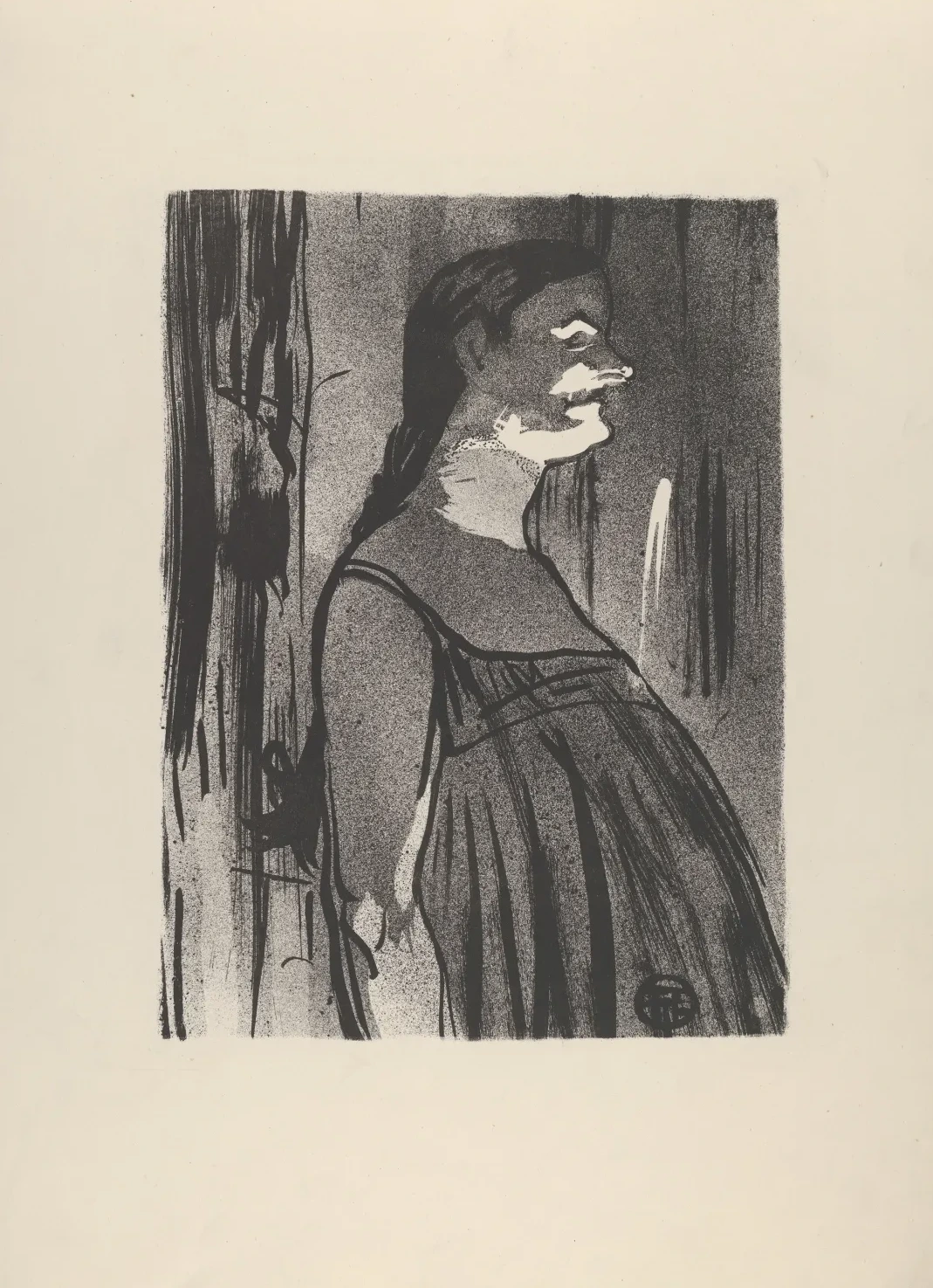 Madame Abdala, from "Le Café Concert", Henri de Toulouse-Lautrec