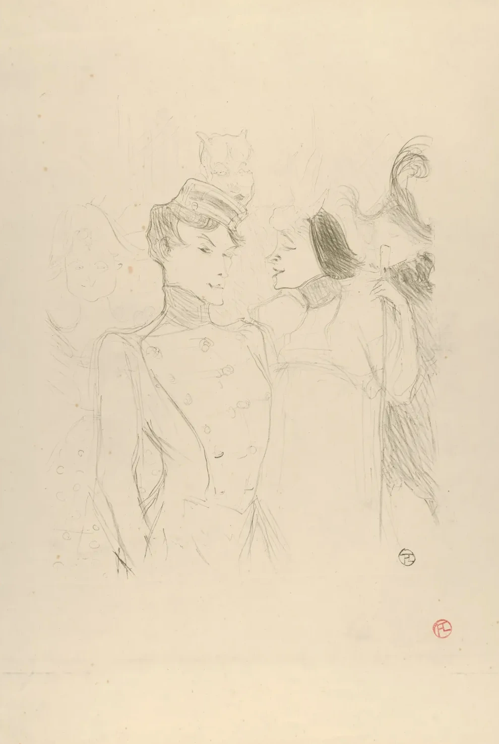Marcelle Lender and Eva Lavalliére in a Revue at the Variétés, Henri de Toulouse-Lautrec