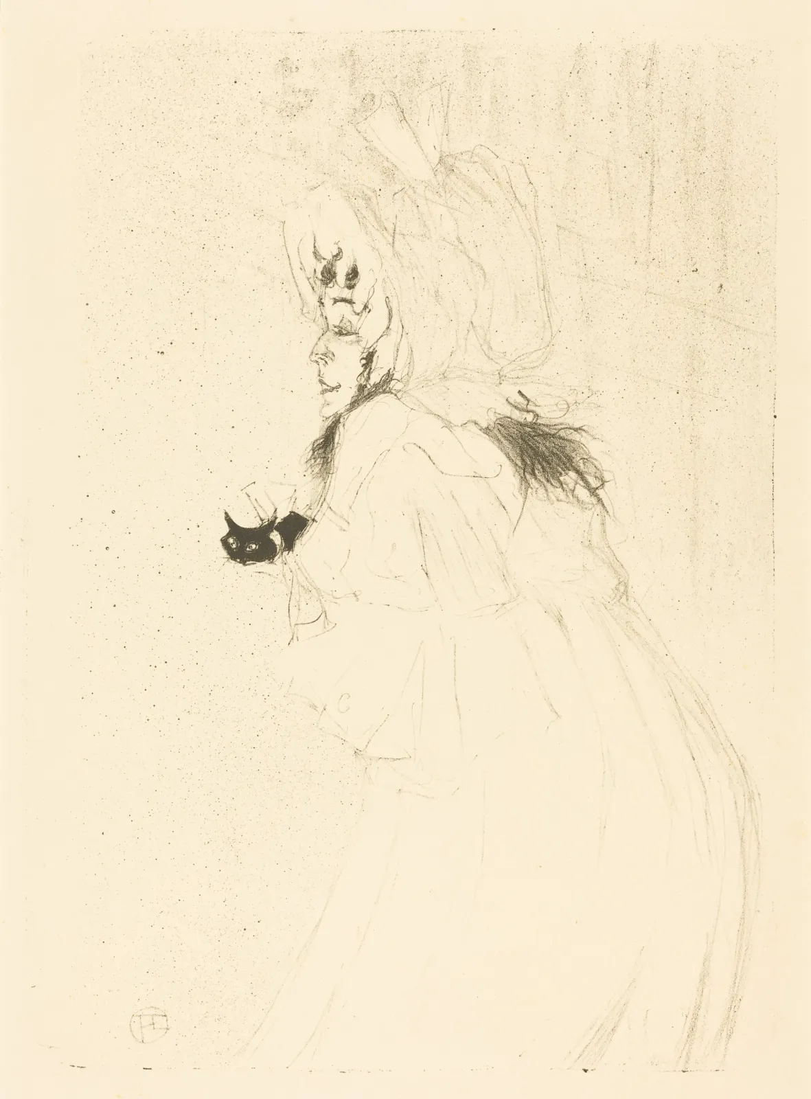 May Belfort Bowing (Miss May Belfort saluant), Henri de Toulouse-Lautrec
