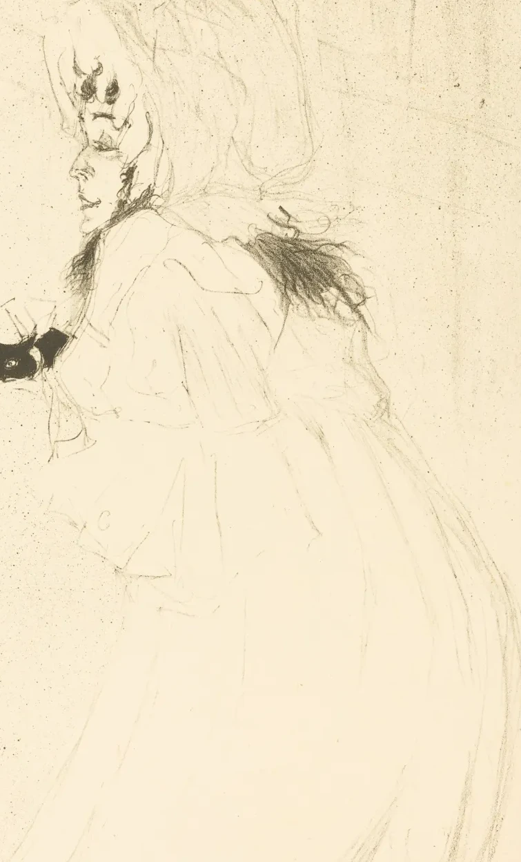 May Belfort Bowing (Miss May Belfort saluant), Henri de Toulouse-Lautrec