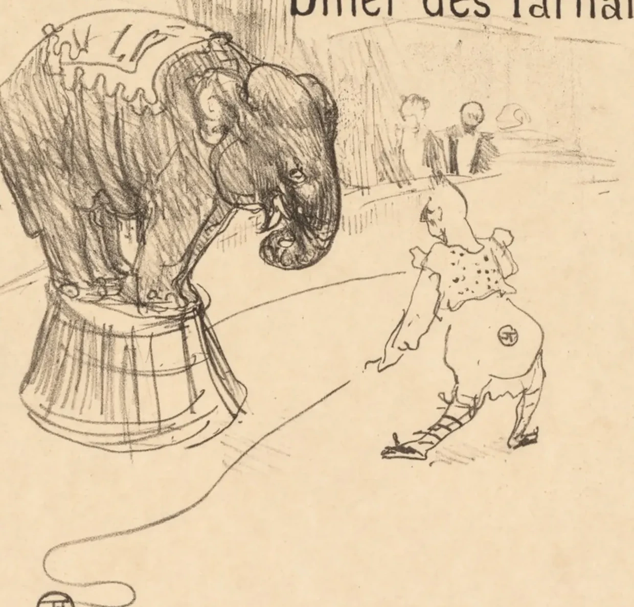 Menu from the Dinner Tarnais (Dîner des Tarnais), Henri de Toulouse-Lautrec