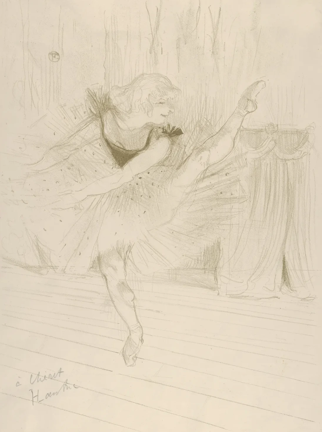 Miss Ida Heath, English Dancer, Henri de Toulouse-Lautrec