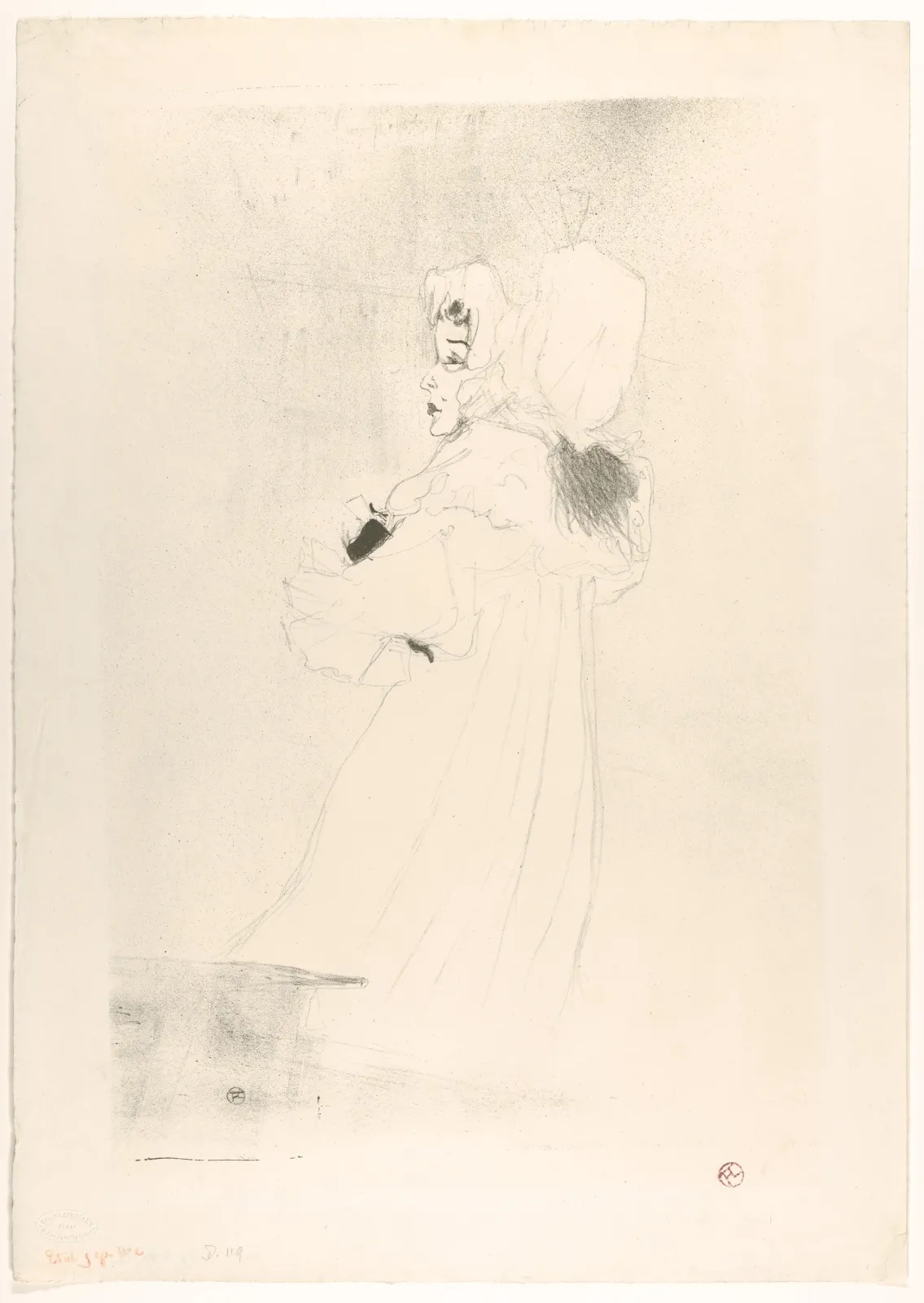 Miss May Belfort (Large Plate), Henri de Toulouse-Lautrec